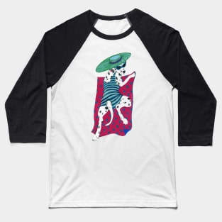 Dalmatian on the beach Baseball T-Shirt